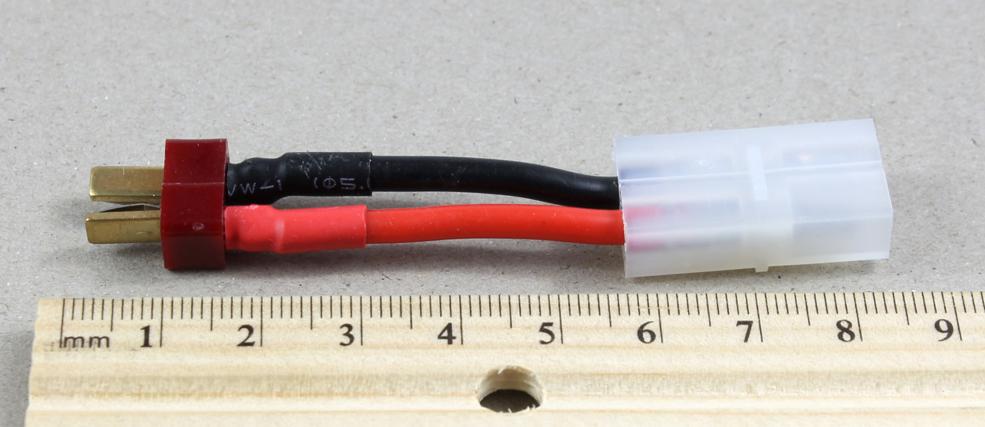 Deans T Plug Male To Tamiya Female 14AWG 40mm Short Adaptor Cable image 4