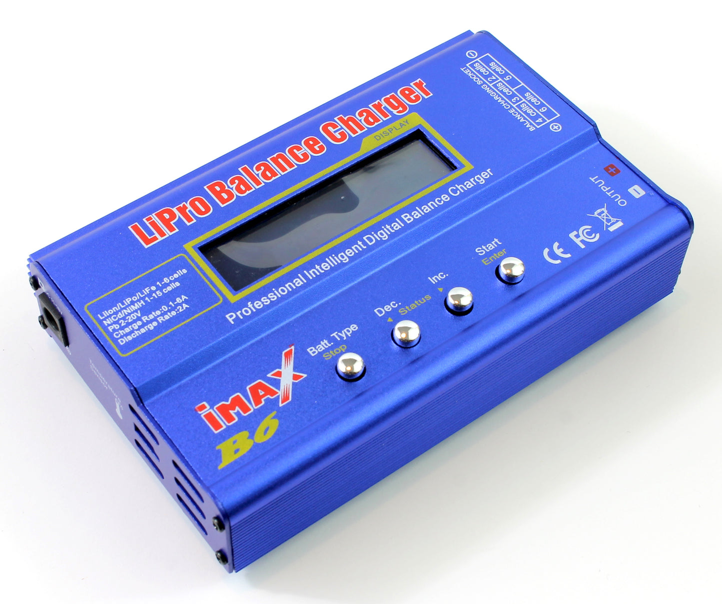 Imax B6 Li-ion LiPo LiFe NiCD NiMH Battery Charger Deans 80w with Deans T Plug Connector Set image 4