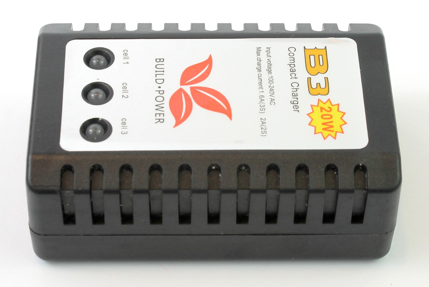 Build Power B3 20 Watt Compact Lipo Battery Balance Charger 2S / 2 Cell / 3S / 3 Cell & UK Plug image 5