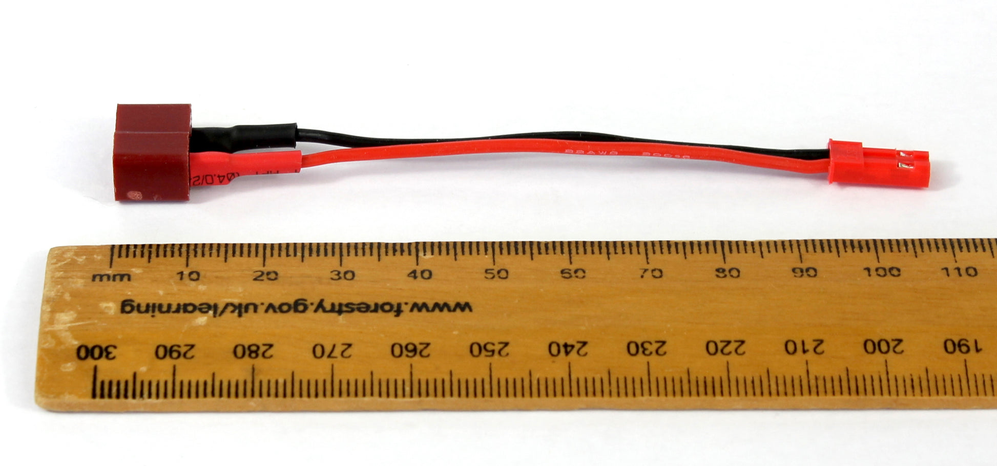 Deans T Plug Female To JST Female 22AWG 80mm Adaptor Cable image 5